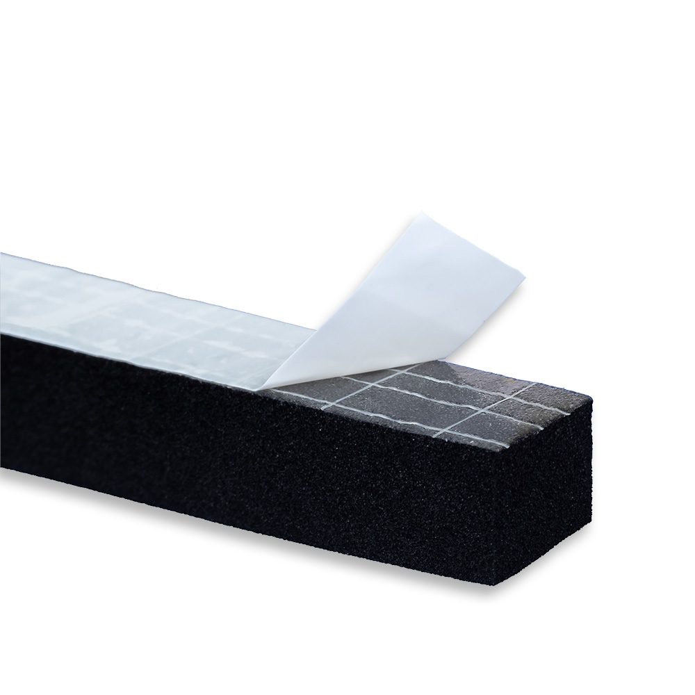 Uszczelka 10x10mm 35ShA samoprzylepna EPDM 5mb wzmocniona