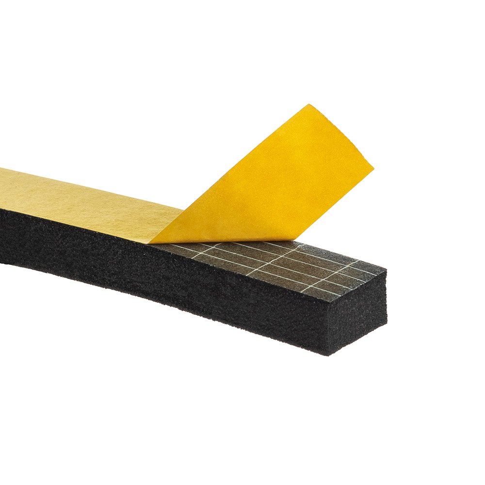Uszczelka 10x15mm 40°ShA samoprzylepna EPDM 10mb wzmocniona
