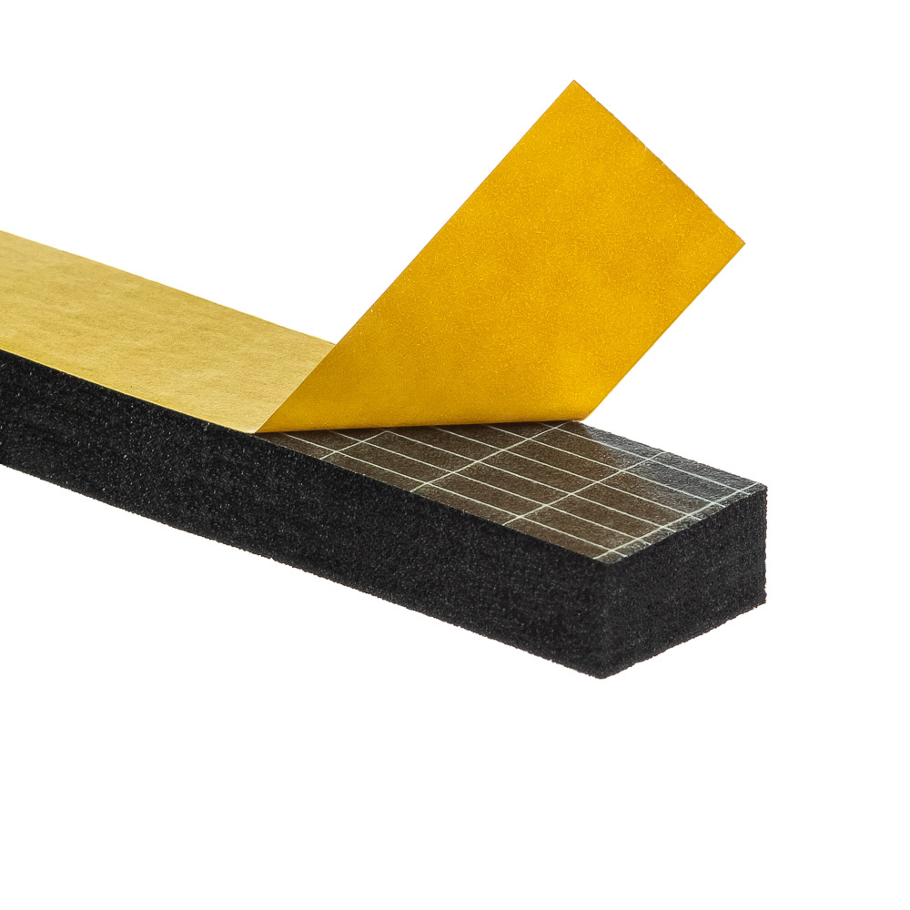 Uszczelka 10x20mm 40°ShA samoprzylepna EPDM 10mb wzmocniona