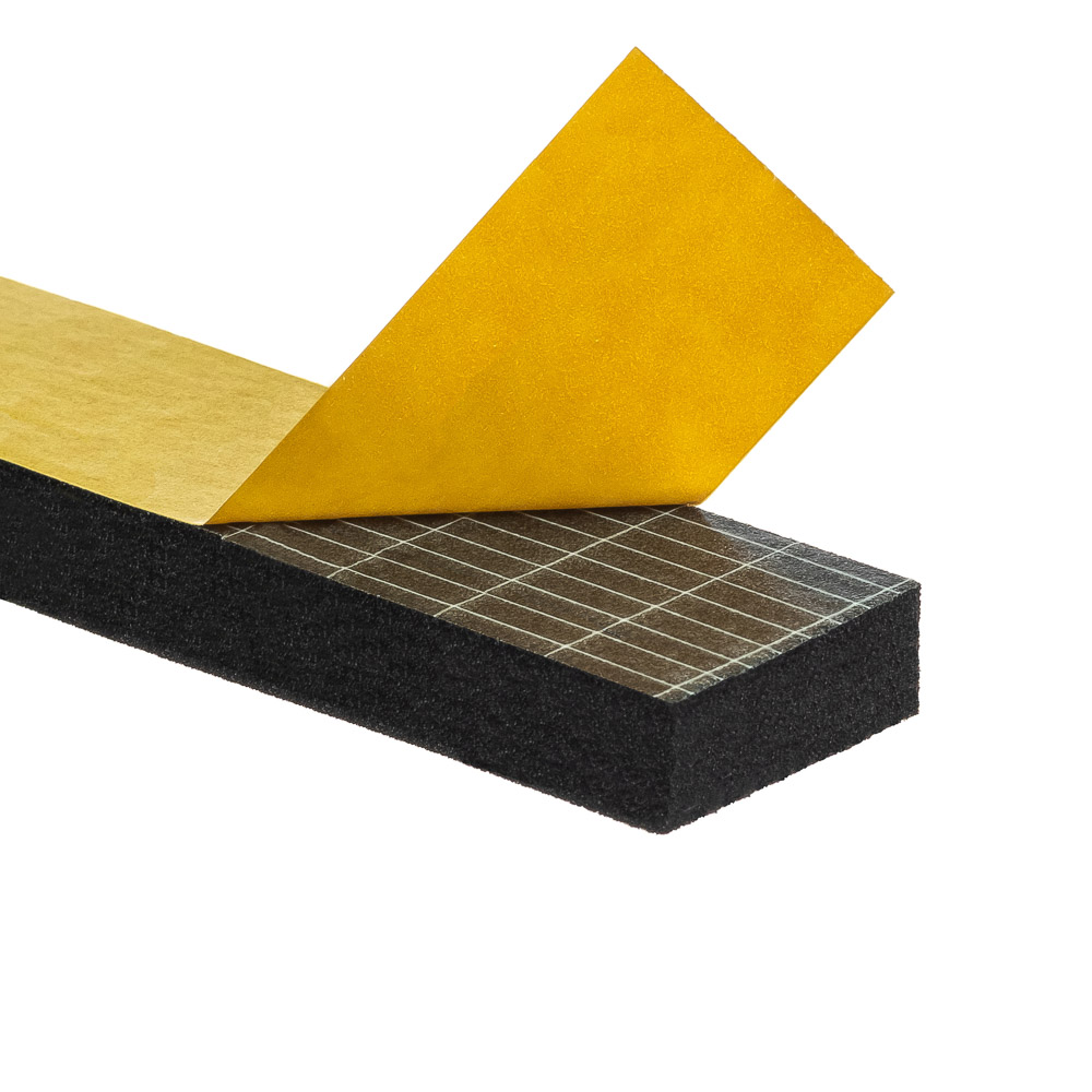 Uszczelka 10x30mm 40°ShA samoprzylepna EPDM 10mb wzmocniona