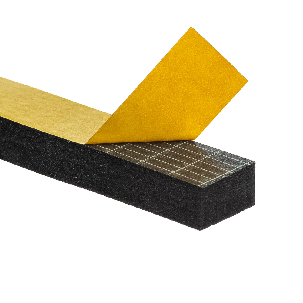 Uszczelka 12x20mm 40°ShA samoprzylepna EPDM 10mb wzmocniona