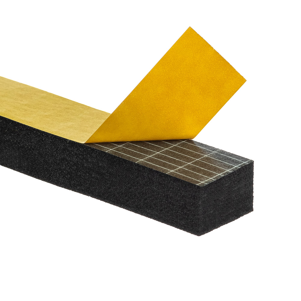 Uszczelka 15x20mm 40°ShA samoprzylepna EPDM 10mb wzmocniona