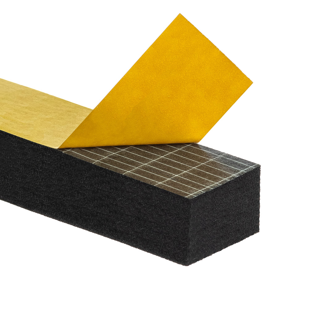 Uszczelka 20x30mm 40°ShA samoprzylepna EPDM 10mb wzmocniona