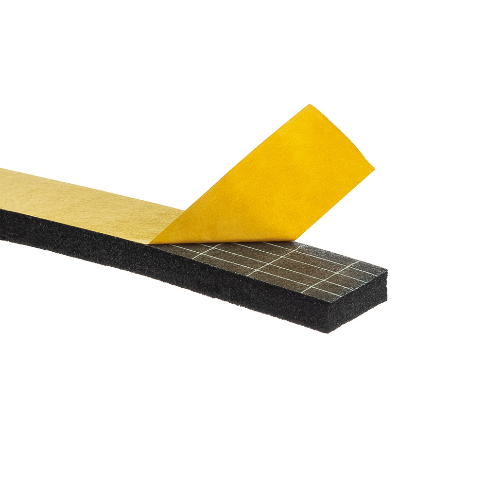 Uszczelka 5x15mm 40°ShA samoprzylepna EPDM 10mb wzmocniona