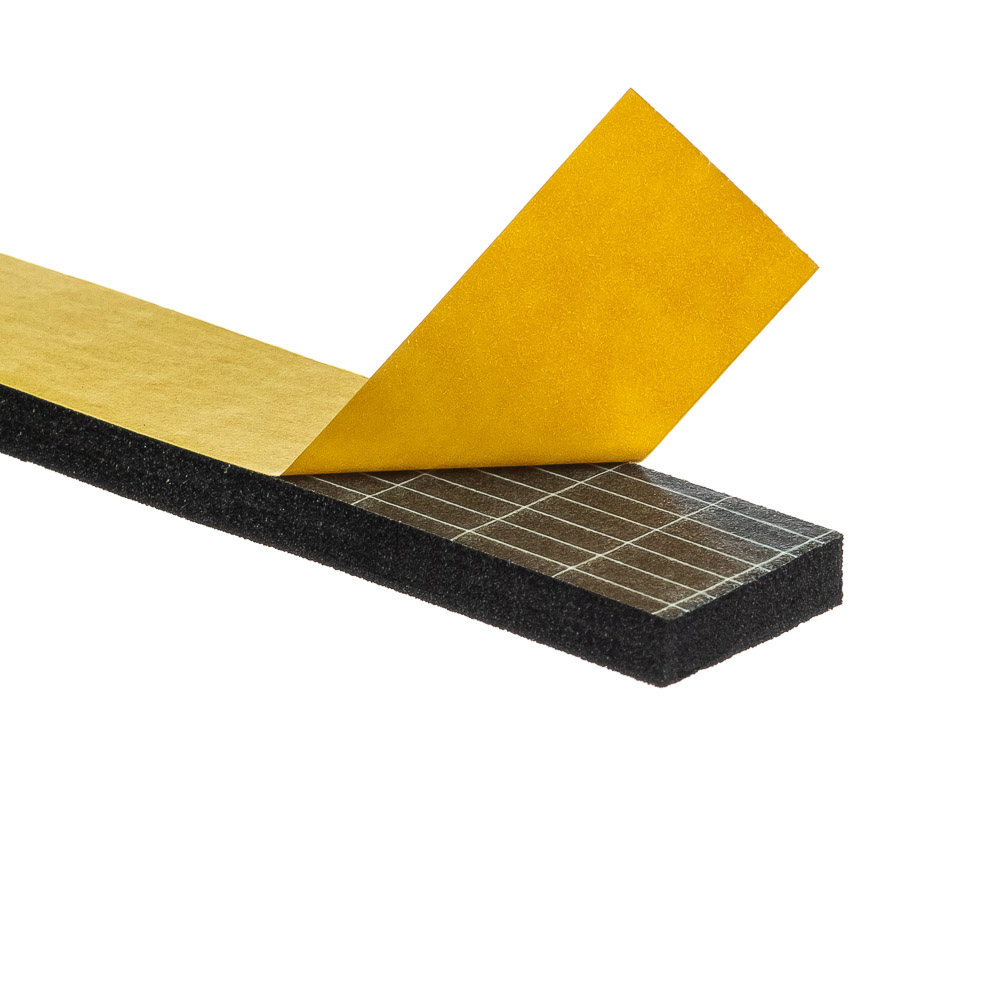 Uszczelka 5x20mm 40°ShA samoprzylepna EPDM 10mb wzmocniona