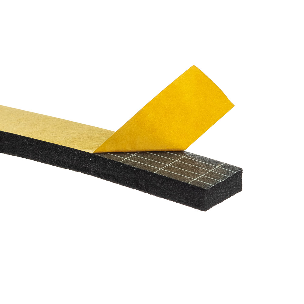 Uszczelka 6x15mm 40°ShA samoprzylepna EPDM 10mb wzmocniona