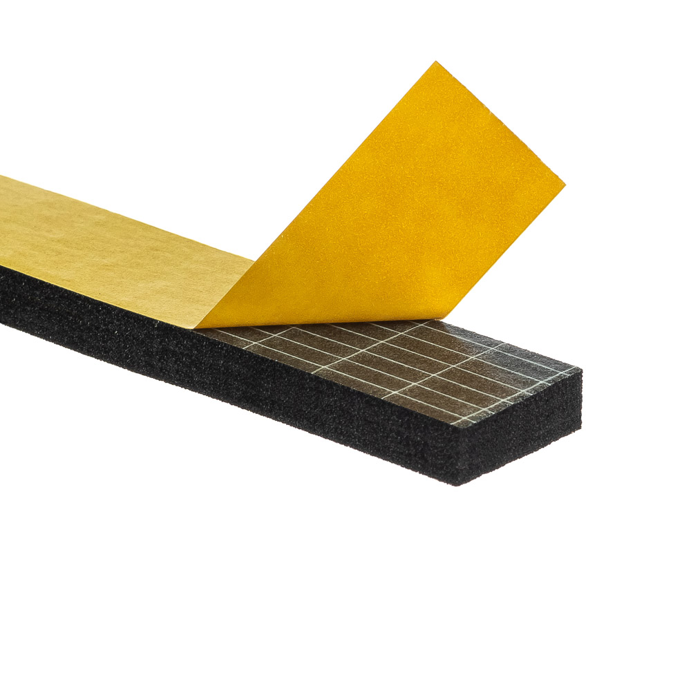 Uszczelka 6x20mm 40°ShA samoprzylepna EPDM 10mb wzmocniona