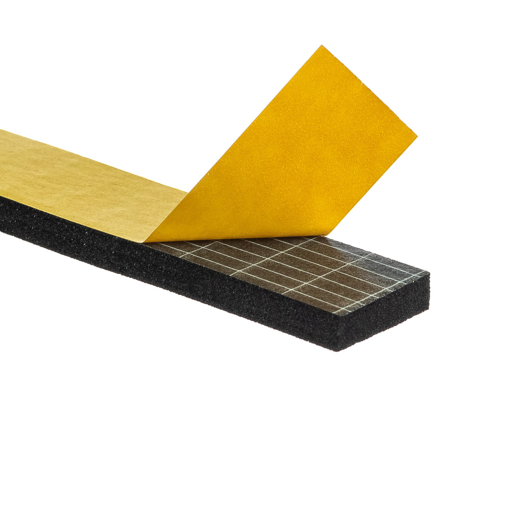 Uszczelka 6x25mm 40°ShA samoprzylepna EPDM 10mb wzmocniona