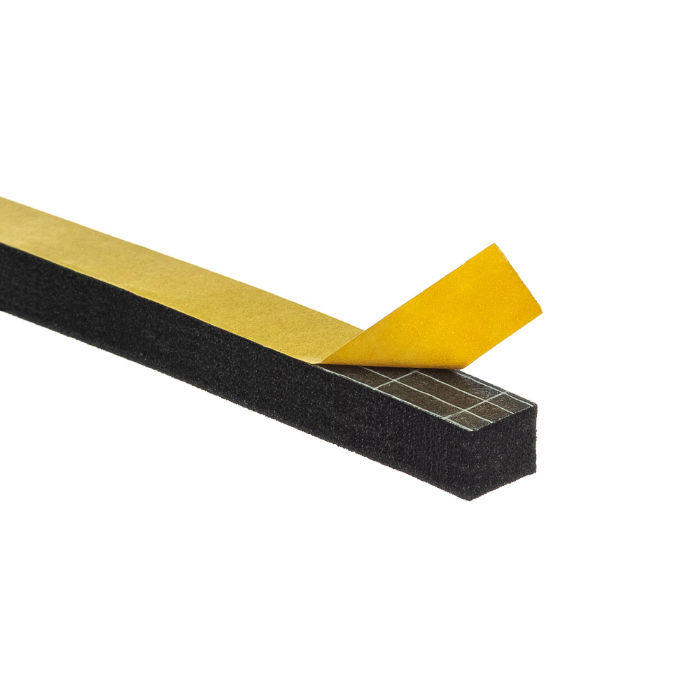 Uszczelka 8x10mm 40°ShA samoprzylepna EPDM 10mb wzmocniona