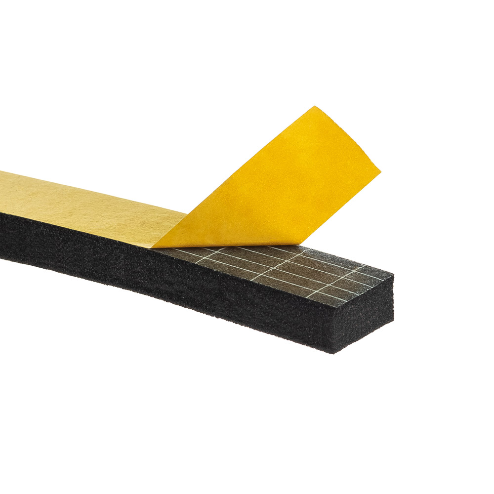 Uszczelka 8x15mm 40°ShA samoprzylepna EPDM 10mb wzmocniona